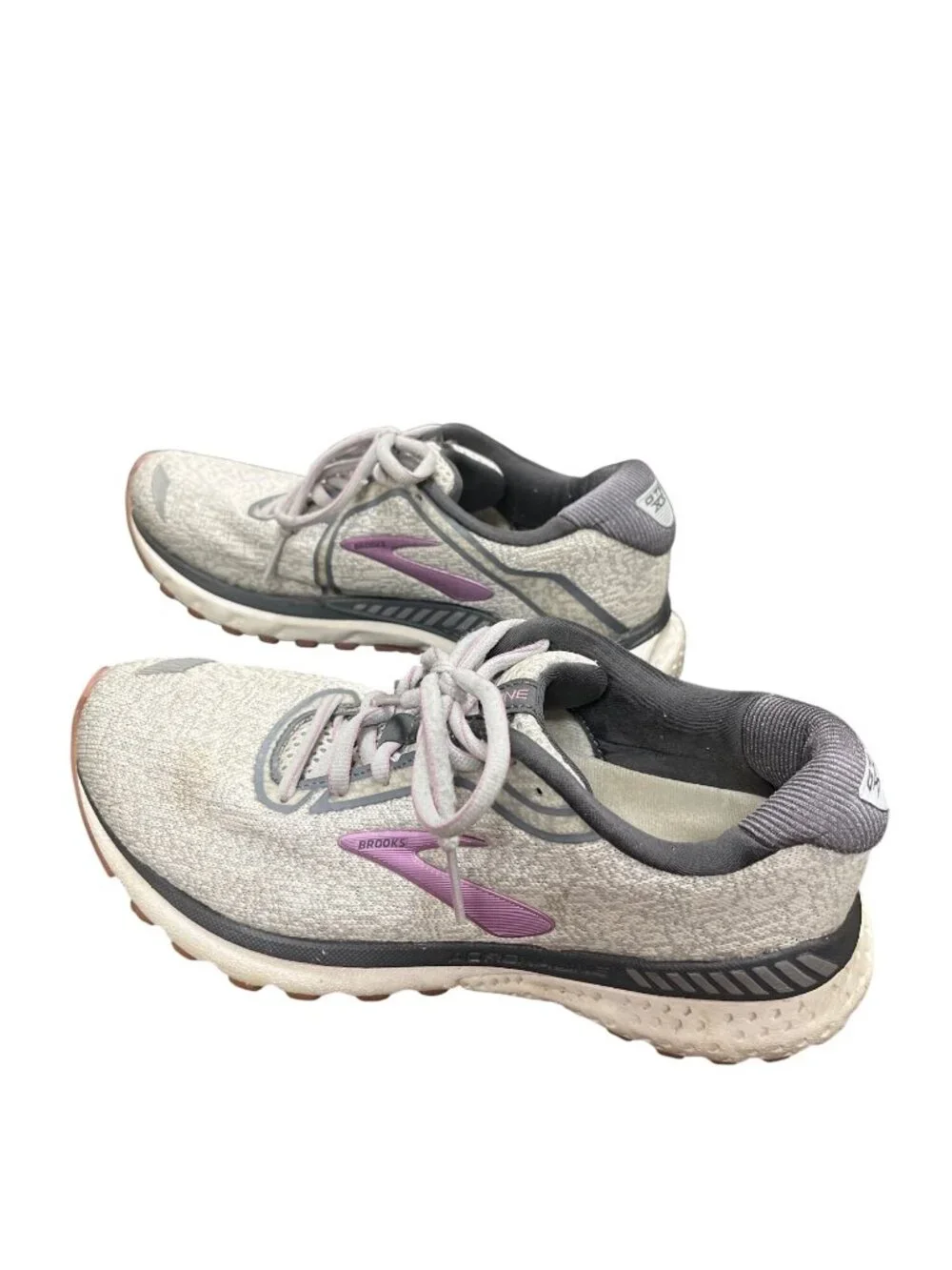 Brooks GTS Adrenaline 20 wms gray pink low walking run sneakers sz 8 SKU 10-604